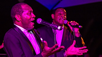 FRESH party, soul and motown live music band with 2 male soul singer for I'm a Soul Man Show in Majorca